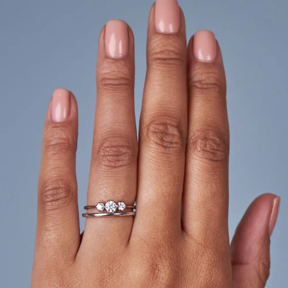 Dinny Hall Elyhara 18K Fine Diamond Small Trilogy Ring