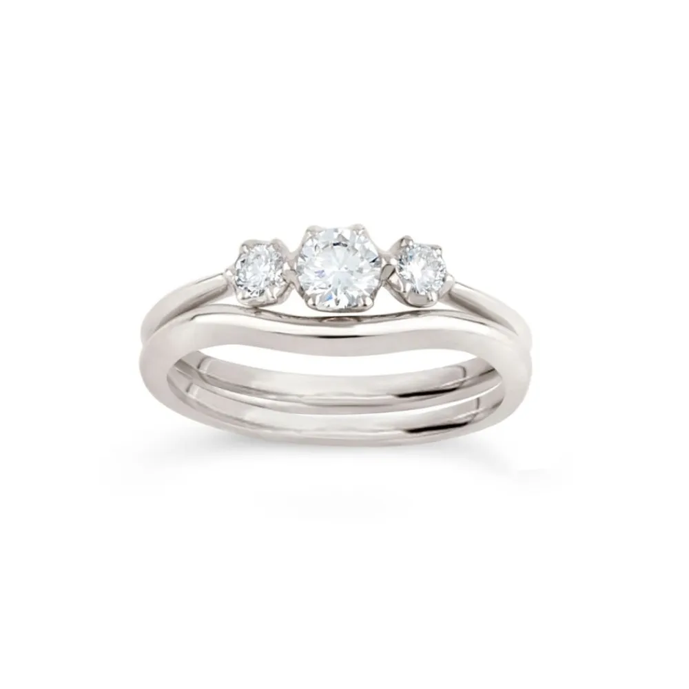 Dinny Hall Elyhara 18K Fine Diamond Small Trilogy Ring