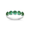 Dinny Hall Elyhara 18K Fine Emerald Five Stone Ring