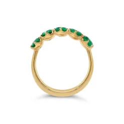 Dinny Hall Elyhara 18K Fine Emerald Five Stone Ring