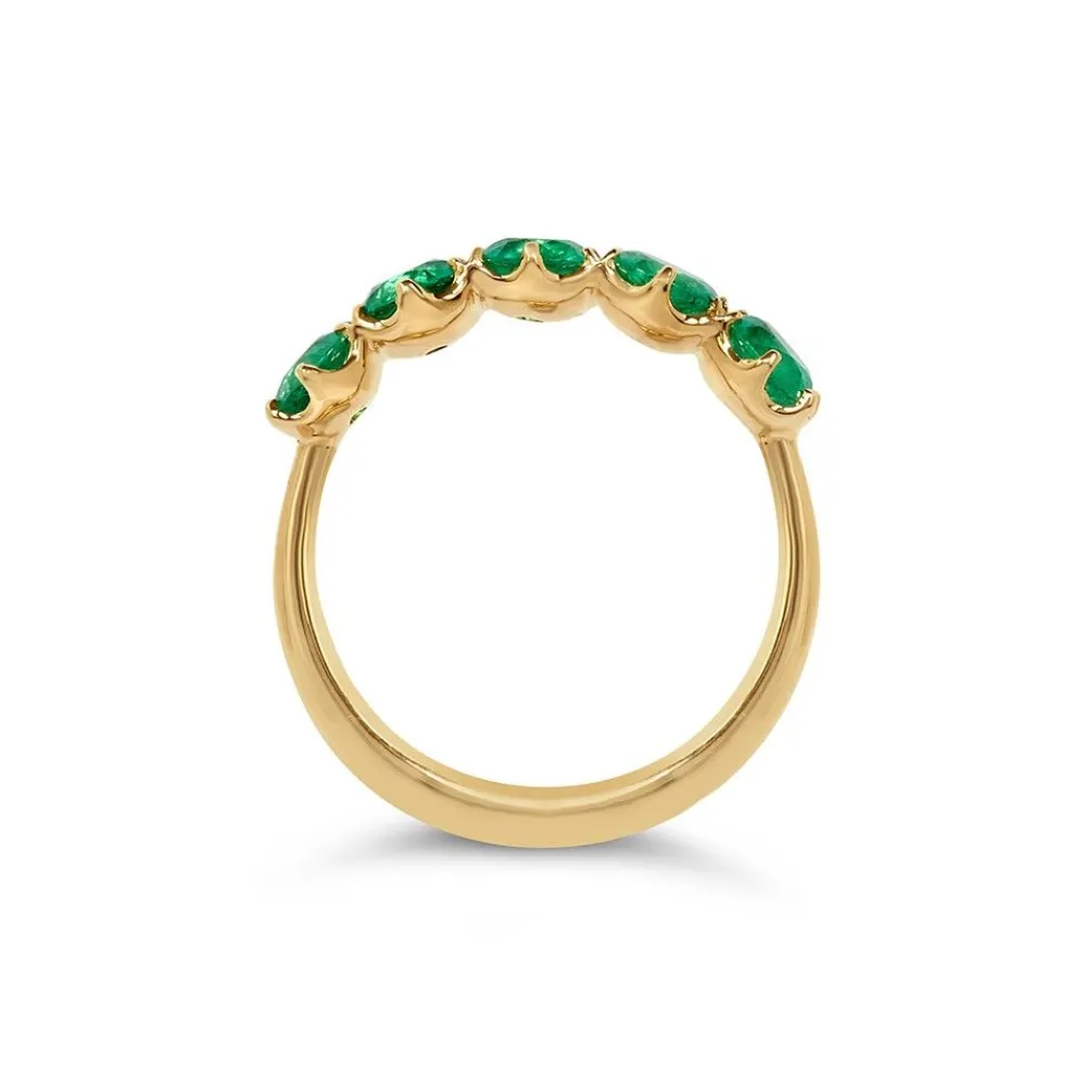 Dinny Hall Elyhara 18K Fine Emerald Five Stone Ring