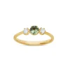 Dinny Hall Elyhara 18K Fine Green Sapphire & Diamond Small Trilogy Ring
