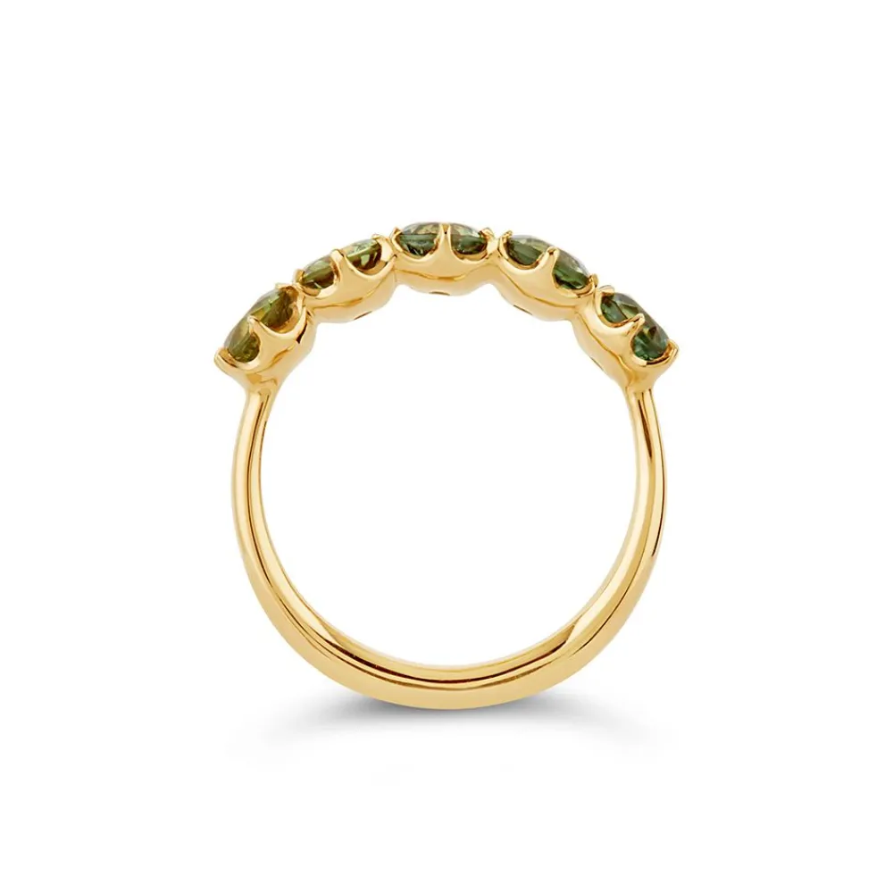Dinny Hall Elyhara 18K Fine Green Sapphire Five Stone Ring