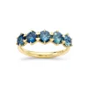 Dinny Hall Elyhara 18K Fine Teal Sapphire Five Stone Ring