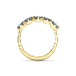 Dinny Hall Elyhara 18K Fine Teal Sapphire Five Stone Ring