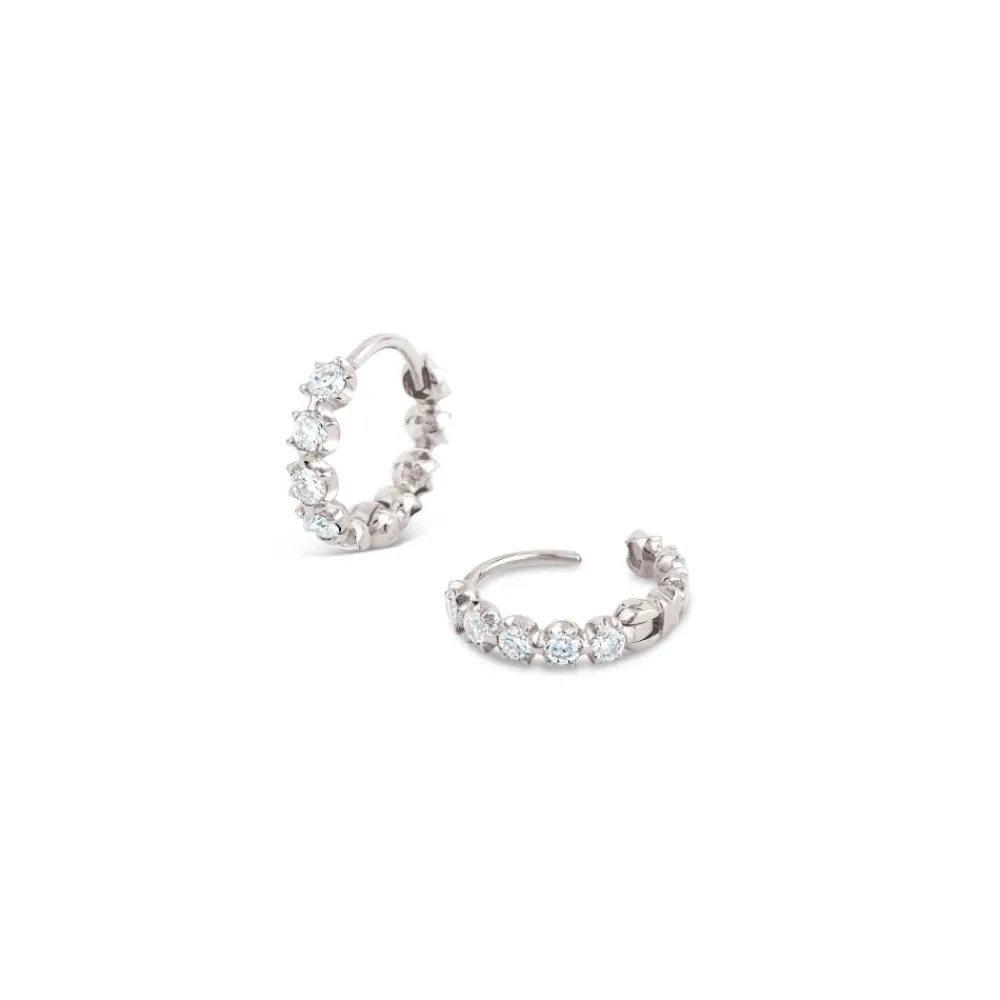 Dinny Hall Elyhara 18K Gold Diamond Huggie Hoops
