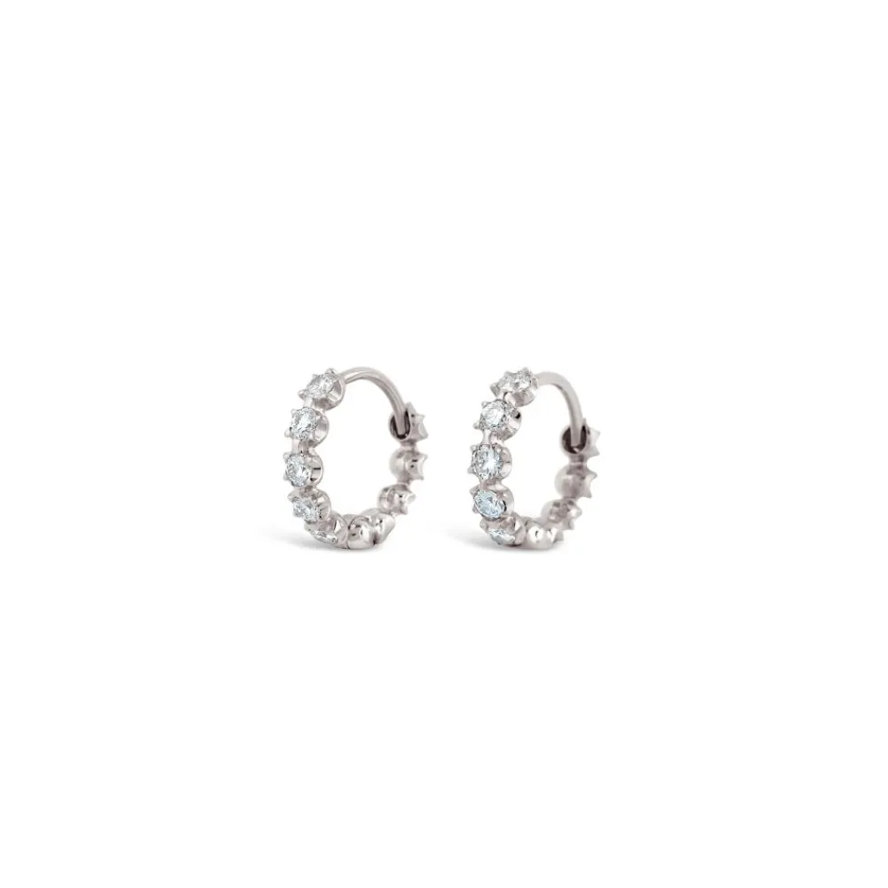 Dinny Hall Elyhara 18K Gold Diamond Huggie Hoops