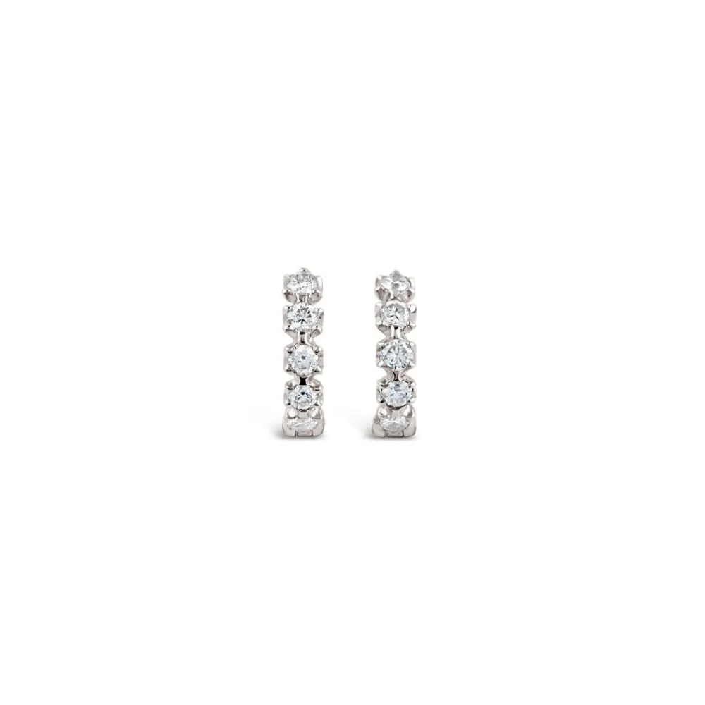 Dinny Hall Elyhara 18K Gold Diamond Huggie Hoops