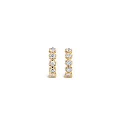 Dinny Hall Elyhara 18K Gold Diamond Huggie Hoops