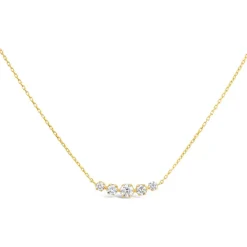 Dinny Hall Elyhara 14K Gold Diamond Scoop Necklace