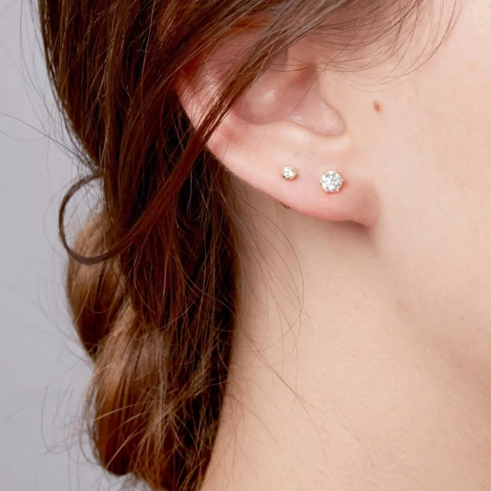Dinny Hall Elyhara 18K White Gold Diamond Studs