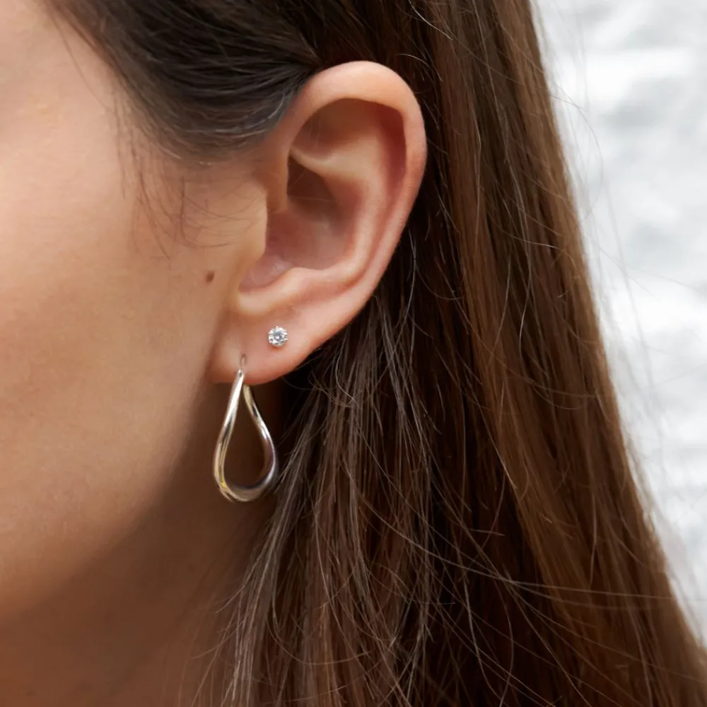 Dinny Hall Elyhara 18K White Gold Diamonds Studs