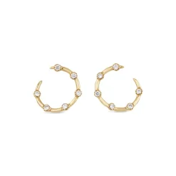 Dinny Hall Forget Me Not 9K Diamond Twist Earrings