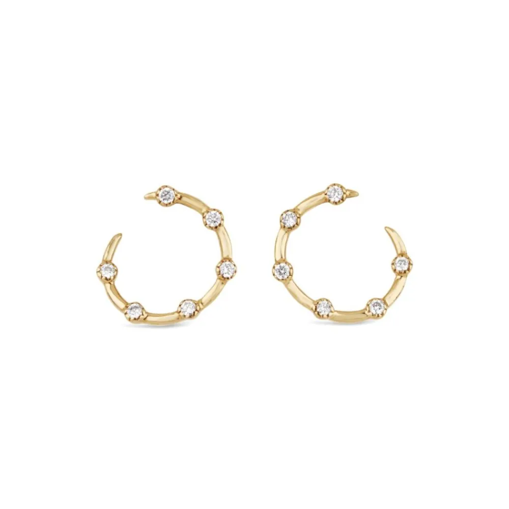 Dinny Hall Forget Me Not 9K Diamond Twist Earrings