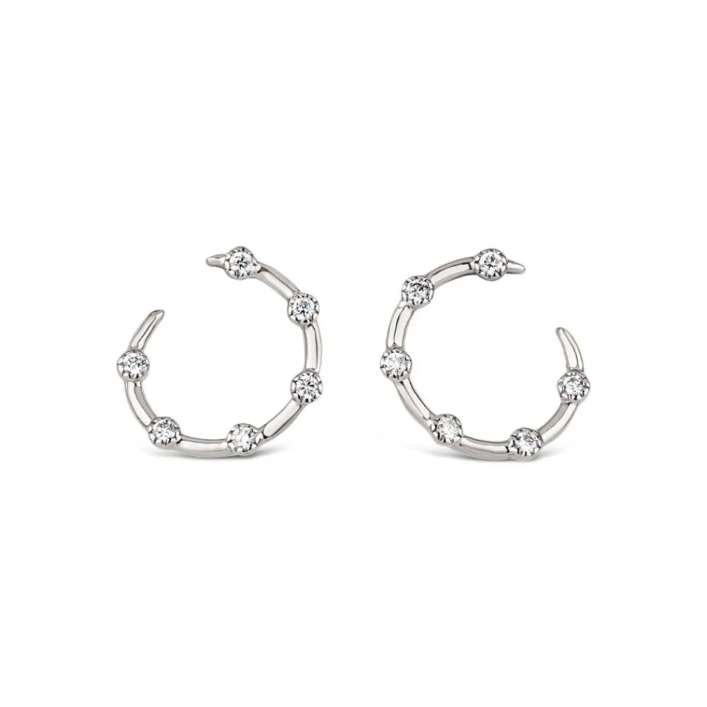 Dinny Hall Forget Me Not 9K Diamond Twist Earrings