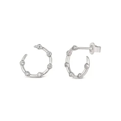 Dinny Hall Forget Me Not 9K Diamond Twist Earrings