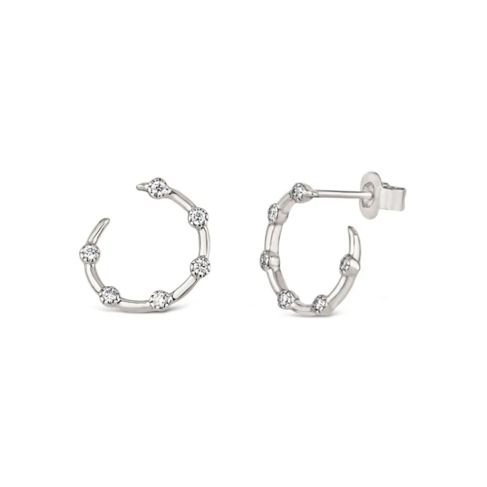 Dinny Hall Forget Me Not 9K Diamond Twist Earrings