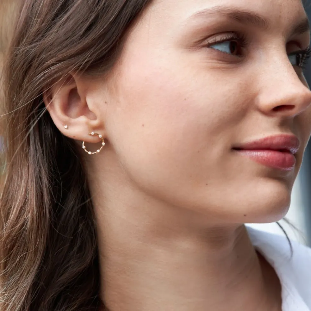 Dinny Hall Forget Me Not 9K Diamond Twist Earrings