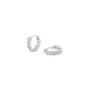 Dinny Hall Forget Me Not Recycled Gold Diamond Hoops