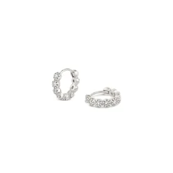 Dinny Hall Forget Me Not Recycled Gold Diamond Hoops