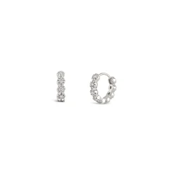 Dinny Hall Forget Me Not Recycled Gold Diamond Hoops
