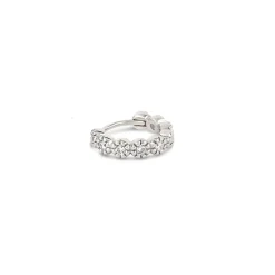 Dinny Hall Forget Me Not Recycled Gold Single Diamond Hoop
