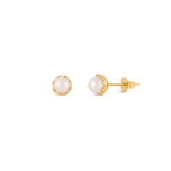 Dinny Hall Gem Drop Freshwater Pearl Studs
