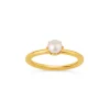Dinny Hall Gem Drop Freshwater Pearl Stacking Ring