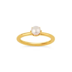 Dinny Hall Gem Drop Freshwater Pearl Stacking Ring