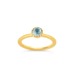 Dinny Hall Gem Drop Rose Cut Stacking Ring