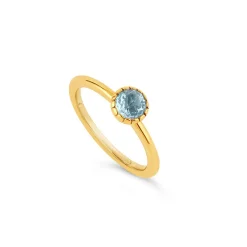Dinny Hall Gem Drop Rose Cut Stacking Ring