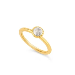 Dinny Hall Gem Drop Rose Cut Stacking Ring