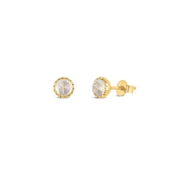 Dinny Hall Gem Drop Rose Cut Studs
