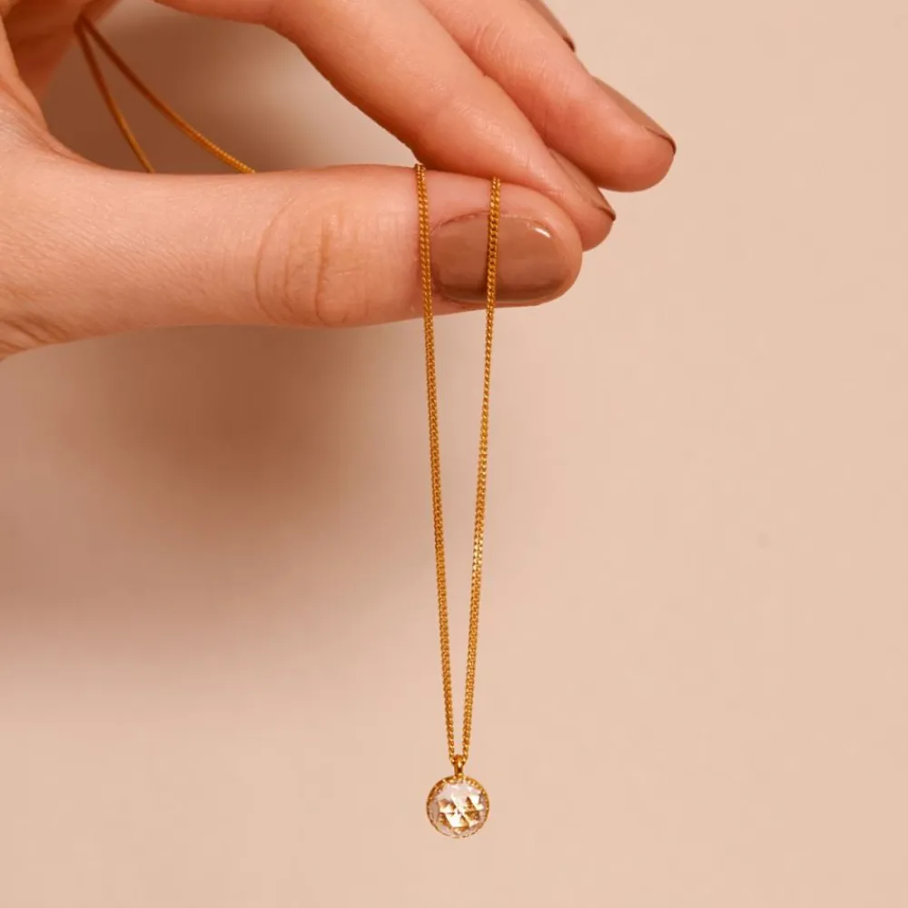 Dinny Hall Gem Drop Small Rose Cut Pendant