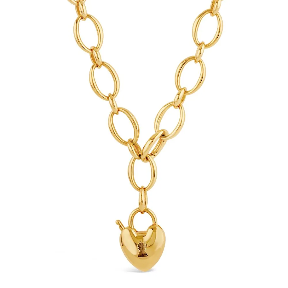 Dinny Hall Heart Padlock Necklace