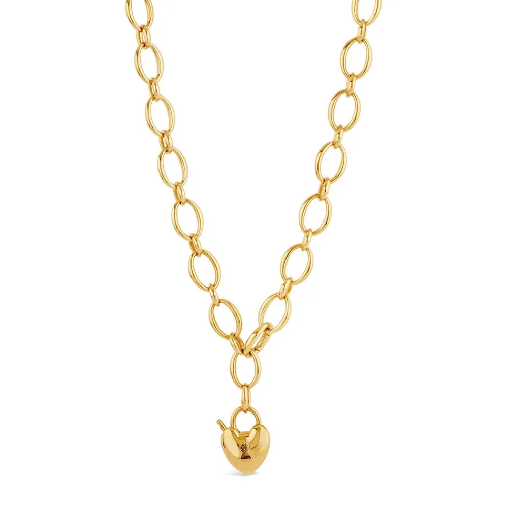 Dinny Hall Heart Padlock Necklace