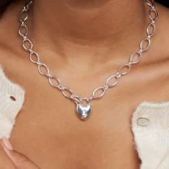 Dinny Hall Heart Padlock Necklace