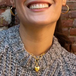 Dinny Hall Heart Padlock Necklace