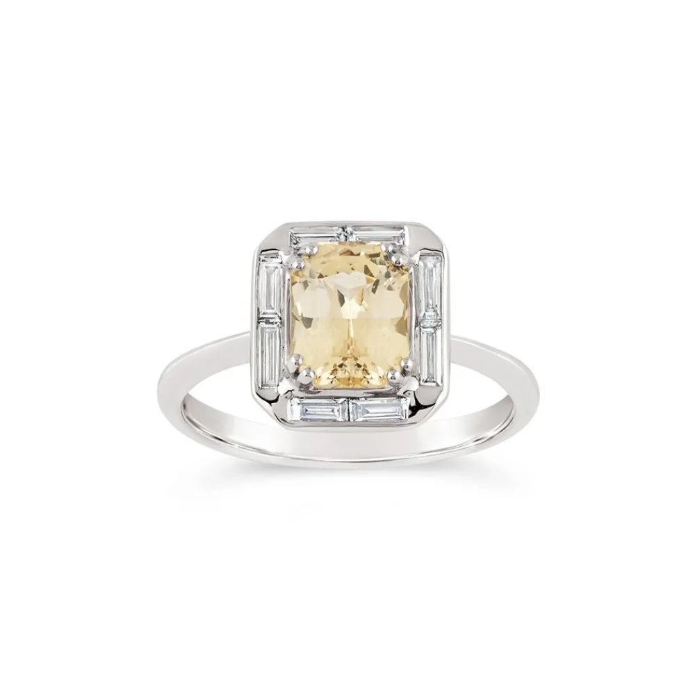 Dinny Hall Heni 18K Fine Lemon Yellow Sapphire & Diamond Ring