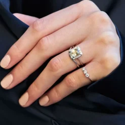Dinny Hall Heni 18K Fine Lemon Yellow Sapphire & Diamond Ring