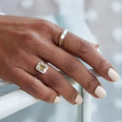 Dinny Hall Heni 18K Fine Pale Yellow Sapphire & Diamond Ring