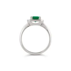 Dinny Hall Heni 18K Fine Vivid Green Emerald & Diamond Ring
