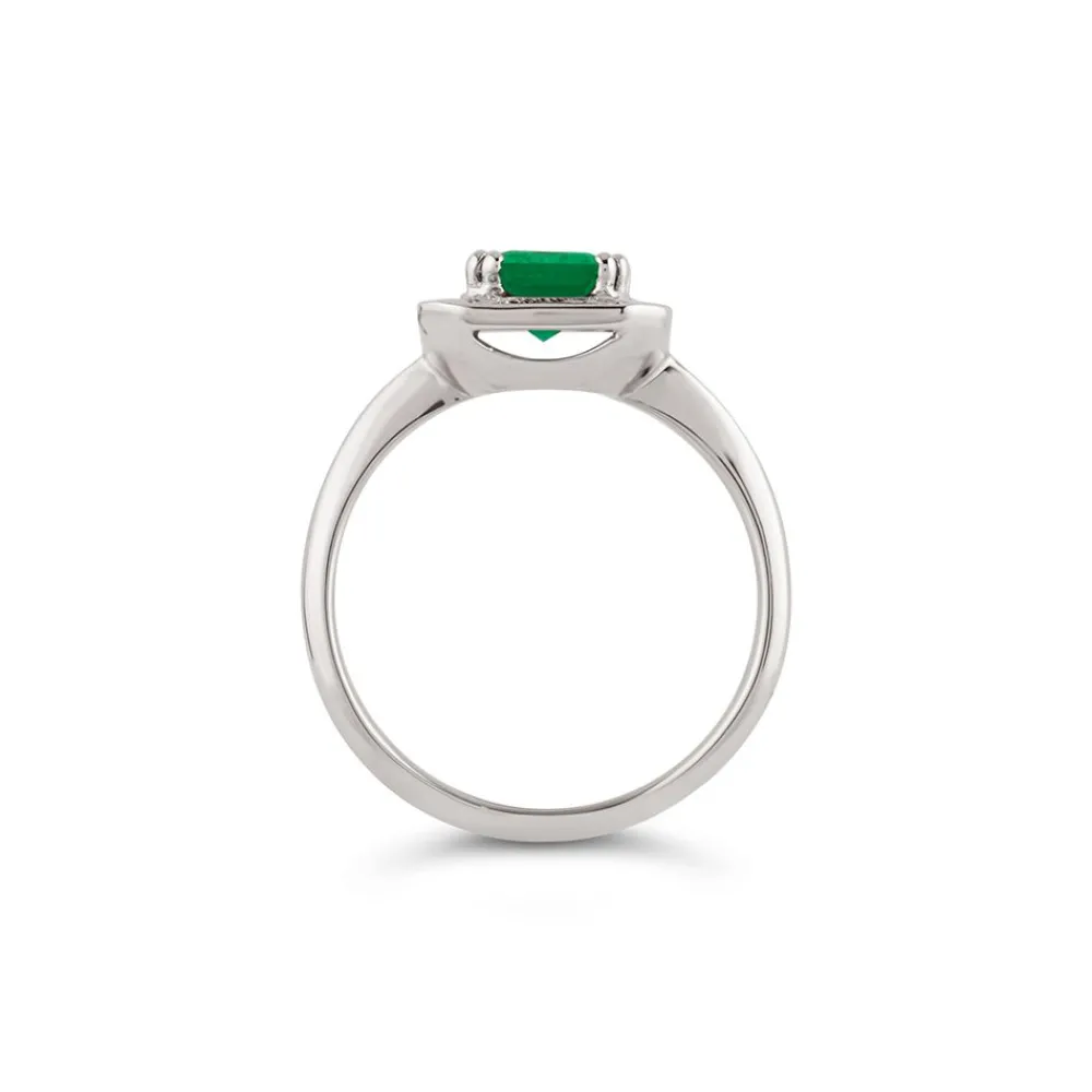 Dinny Hall Heni 18K Fine Vivid Green Emerald & Diamond Ring