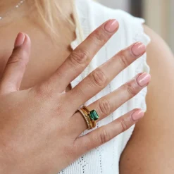 Dinny Hall Hollie 18K Fine Green Tourmaline Ring