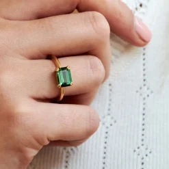 Dinny Hall Hollie 18K Fine Green Tourmaline Ring