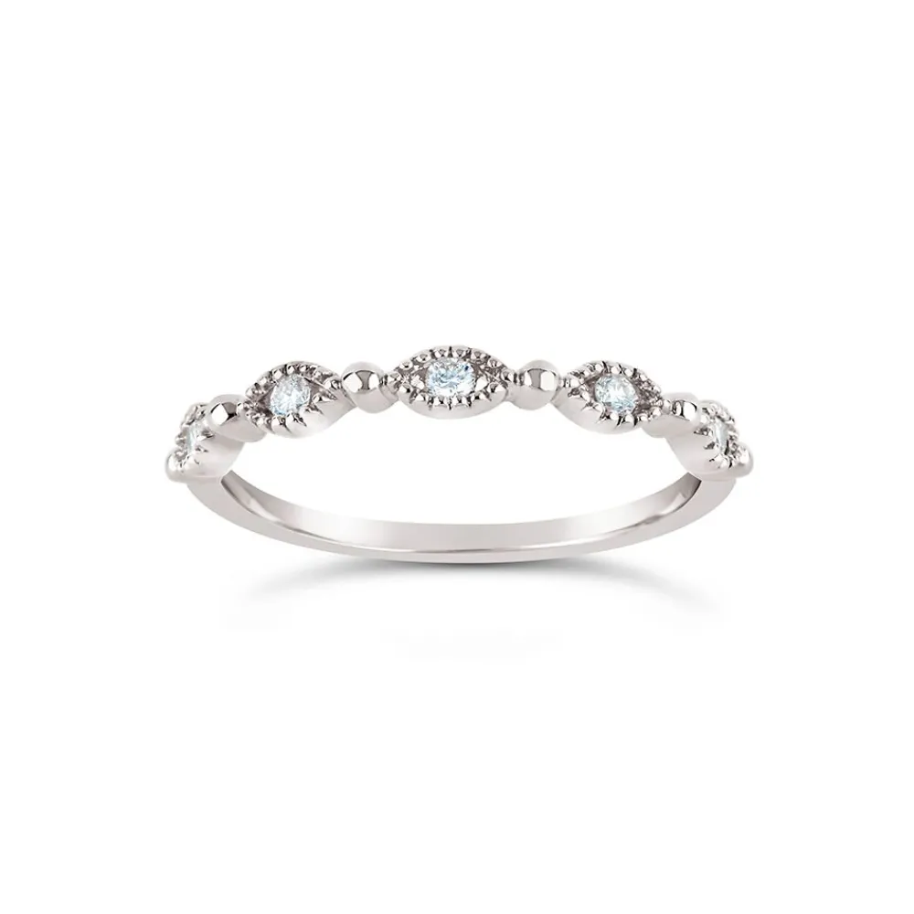 Dinny Hall Jasmine 14K Fine Diamond Set Half Eternity Ring