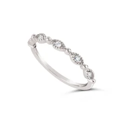 Dinny Hall Jasmine 14K Fine Diamond Set Half Eternity Ring