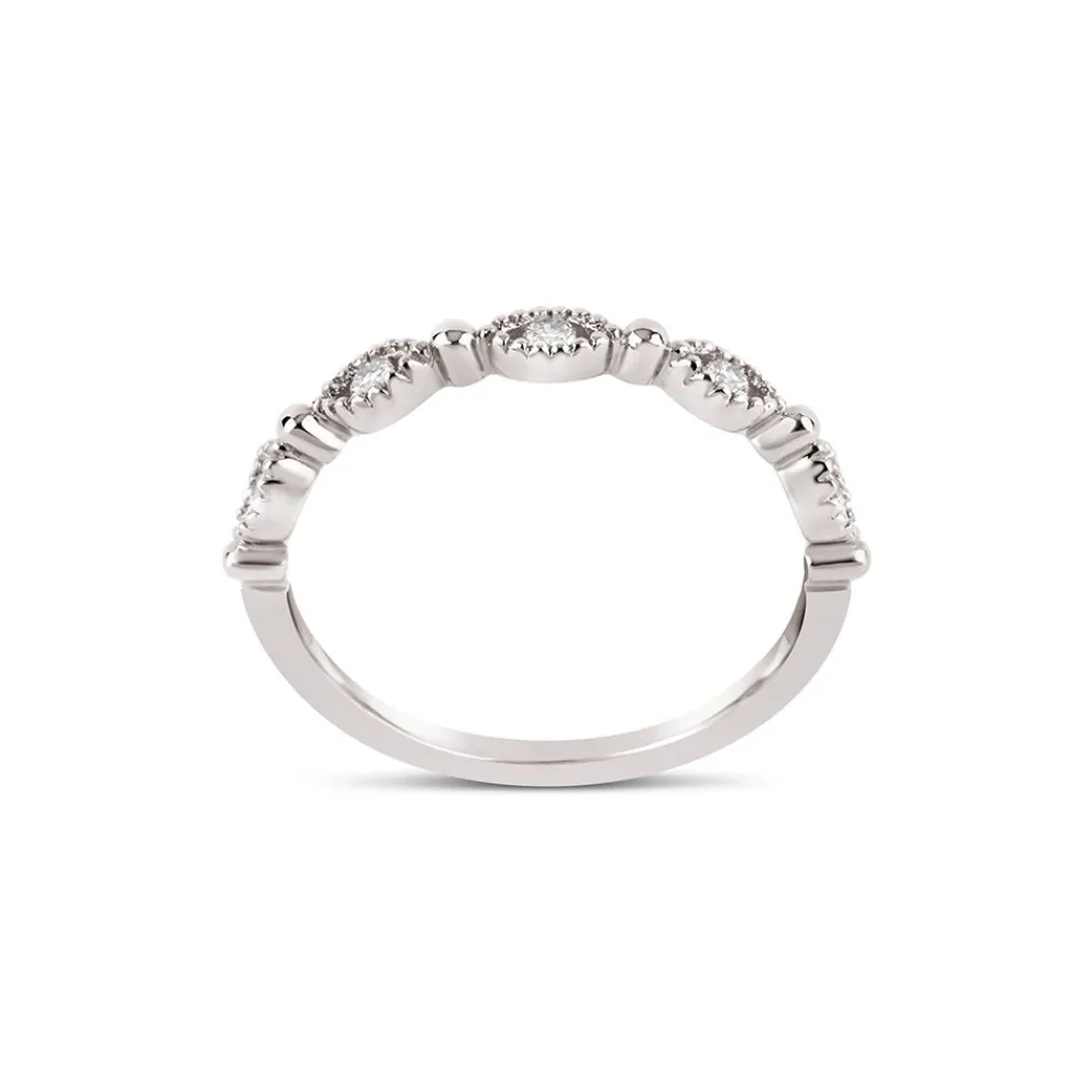Dinny Hall Jasmine 14K Fine Diamond Set Half Eternity Ring
