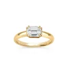 Dinny Hall Jessie 18K Fine Emerald Cut Diamond Solitaire Ring