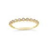Dinny Hall 14K Diamond Forget Me Not Half Eternity Ring